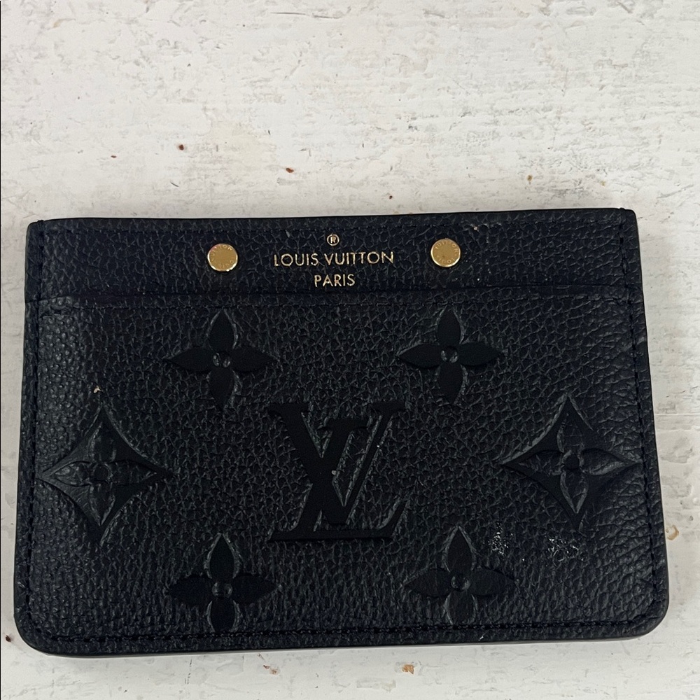 Louis Vuitton Black Monogram Card Holder